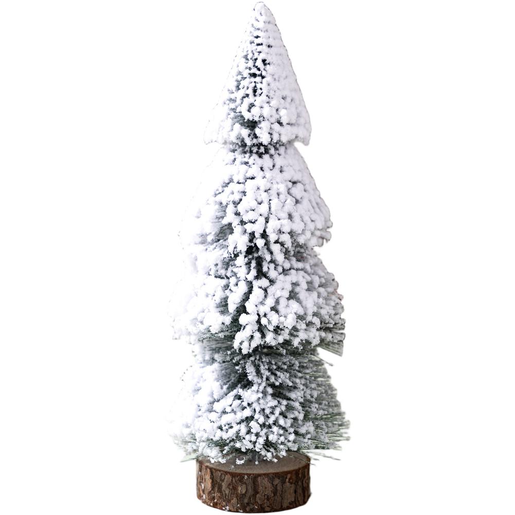 Festive Tabletop Display Tabletop Decor PVC Christmas Tree Realistic Appearance Snowy Finish Effect Stable Tabletop Display