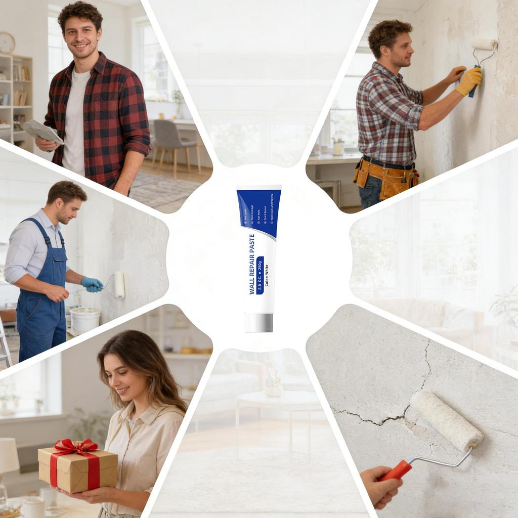 Dryboard Repair Kit, Upgraded Wall Repair Agent, Quick and Easy Wall Repair Paste, with Scraper, Easily Fills Holes and Repairs