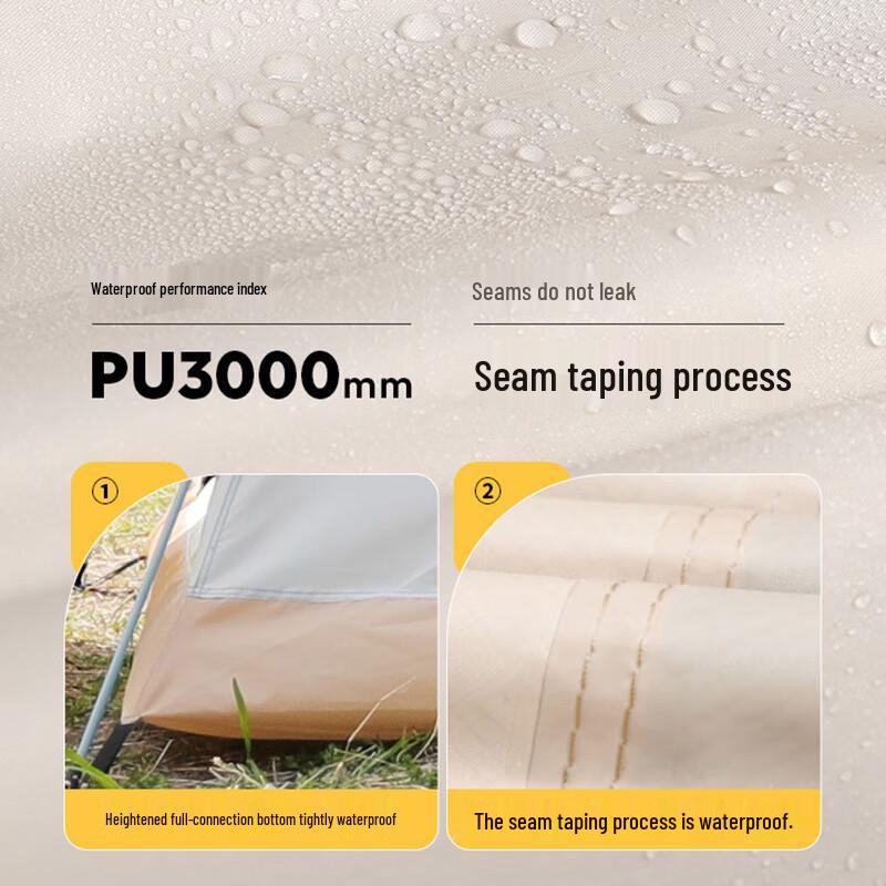 Yizhou Outdoor Quick-Setup 2-in-1 Camping Tarp Tent