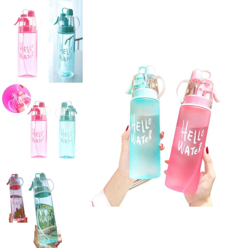 Creative Gift Water Bottle With Mist Spray Function