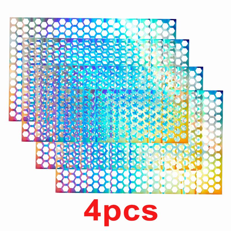 Car Taillights Sticker Decorative Smoke Film Honeycomb Car Rear Tail Light Stickers Rear Lamp Cover Tail Light DIY Trim Sticker