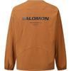 Salomon Loose Fit Letter Print Crew Neck Sweatshirt Unisex tops Slate C28031