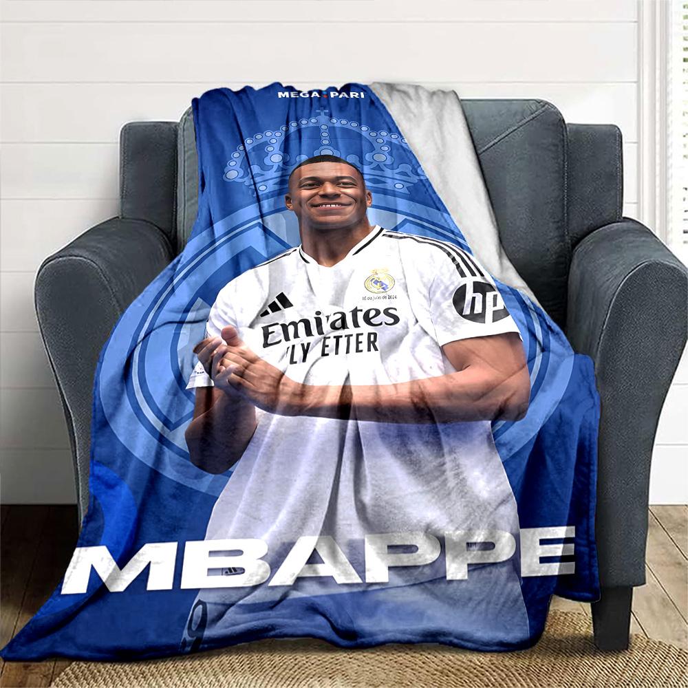 Football Player Celebration Blanket Soft & Cozy Great for Office Seaside Bed Four Seasons Multipurpose Stylish Decor
