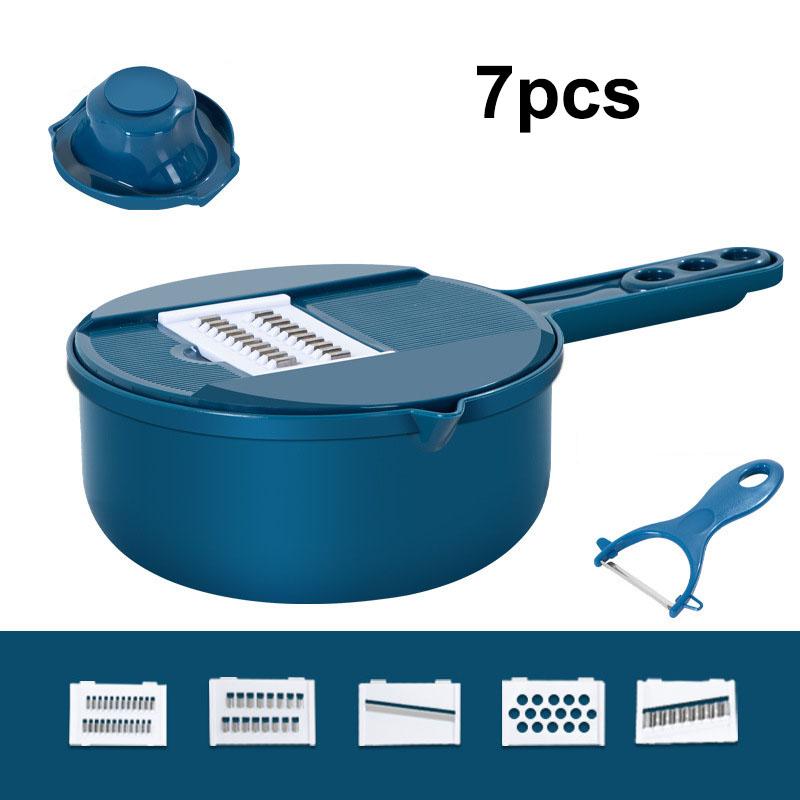 Nine-in-one Vegetable Cutter Multi-functional Carrot and Potato Manual Shredding and Slicing Machine Salad Utensils Kitchen Tool