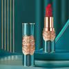 1 Stück Retro Gravierter Lippenstift Samtmatte Oberfläche Feuchtigkeitsspendend und Langanhaltend Nicht abfärbend Nicht leicht zu verblassen Lippenstift Lippenstift Lippenstift