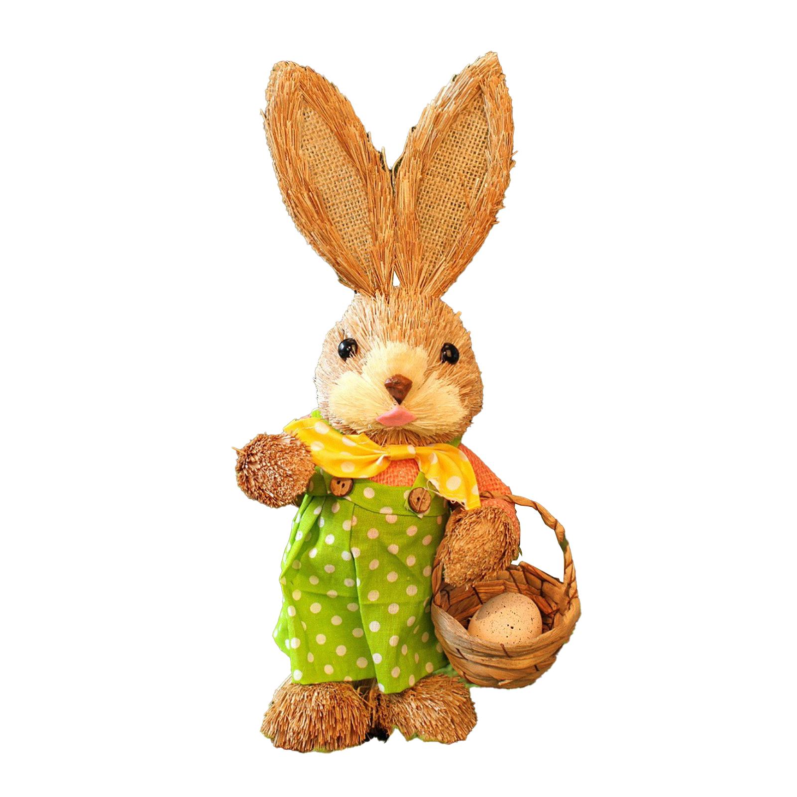 

Children DIY Straw Bunny Set Parent Child Straw Rabbit Handmade Material Kit