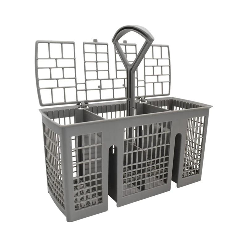 Dishwasher Utensil Holder Durable Household Storage Basket Universal Dishwasher Cutlery Basket Replacement with Removable Handle