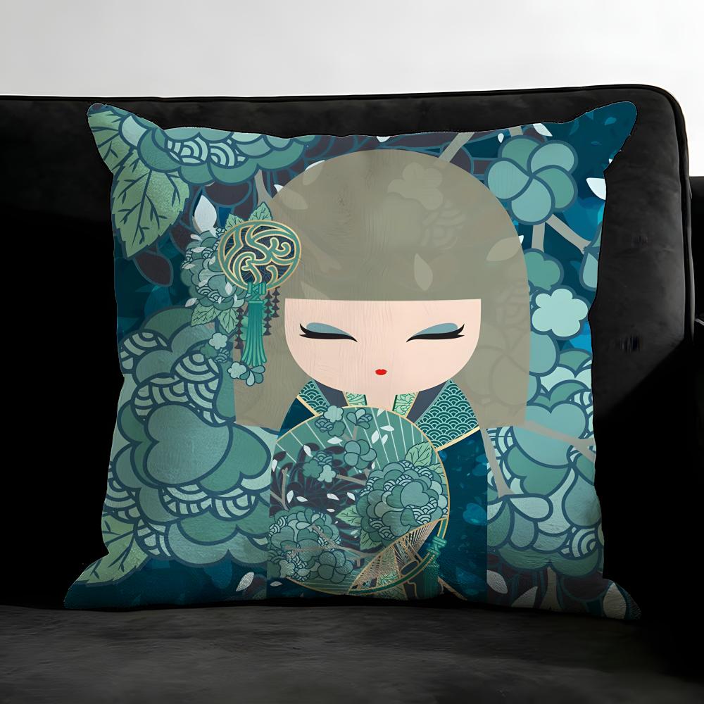 KKimmidoll Cute Cushion Cover Pillowcase Ultra Soft Skin Friendly Fabric Cloud Like Comfort Concealed Zipper