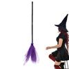 1pcs Halloween Party Witch Broom Kids Plastic Cosplay Flying Broomstick Props For Masquerade Halloween Cosplay
