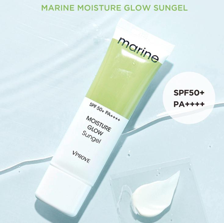 VPROVE Marine Moisture Glowing Sun Gel (SPF50+ PA++++) 50ml/ Moisturizing, Korean Cosmetics, Kbeauty