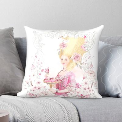 Marie Antoinette Paris In Spring Square Pillowcase Polyester Linen Velvet Printed Zip Decorative Home Cushion Cover