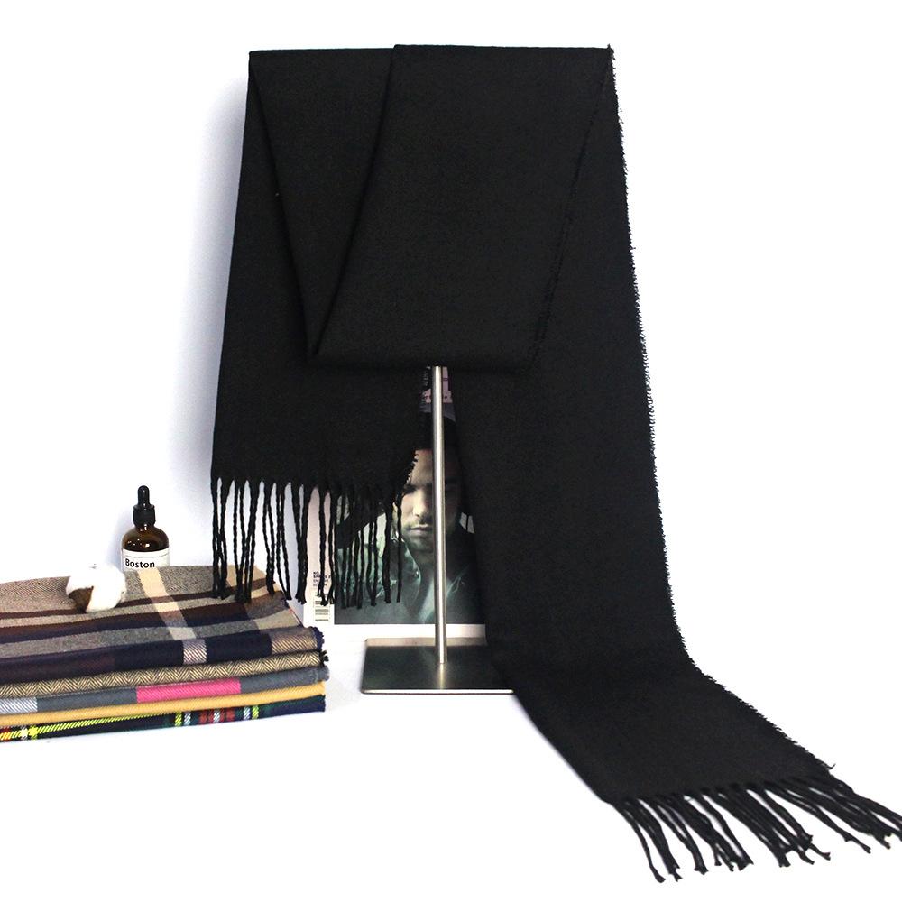 Autumn And Winter Scarves Imitation Cashmere Warm Men'S Plaid Scarf Manufacturers