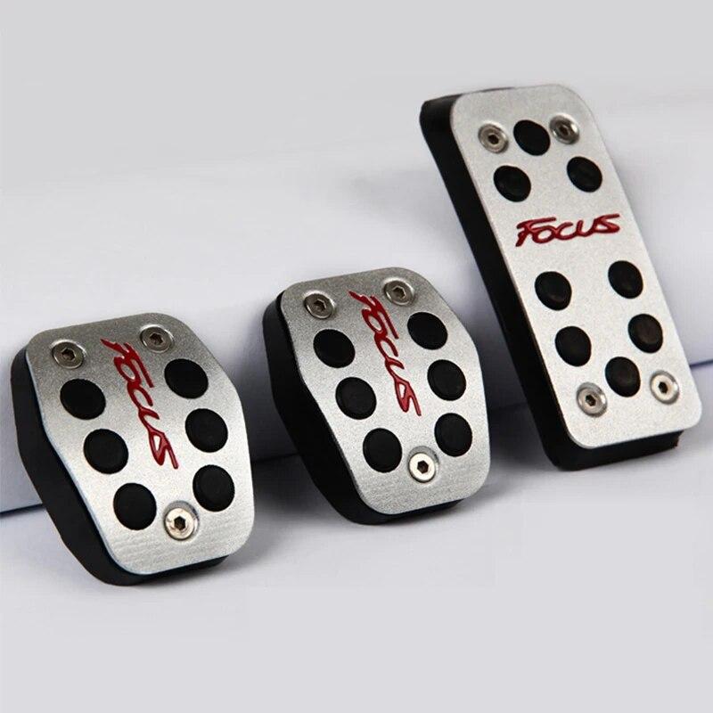 Auto Fußpedale Abdeckung Für Ford Focus 2 3 4 MK2 MK3 MK4 2007-2016 2017 Kraftstoff Beschleuniger bremspedal Kupplung Pedale Pad Zubehör