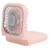 Hanging Neck Fan Mini Portable Folding 3 Speed Adjustable USB Charging Low Noise Fan for Home Office OutdoorPink