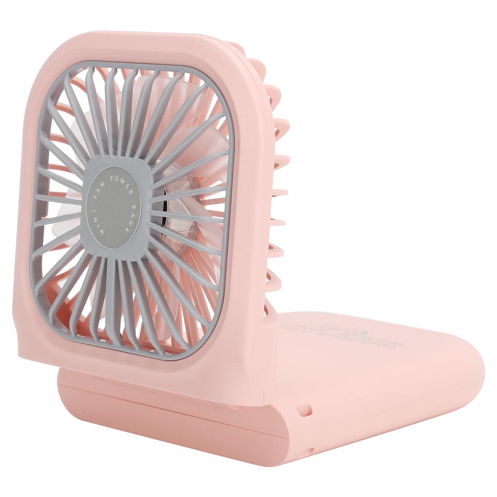 Hanging Neck Fan Mini Portable Folding 3 Speed Adjustable USB Charging Low Noise Fan for Home Office OutdoorPink