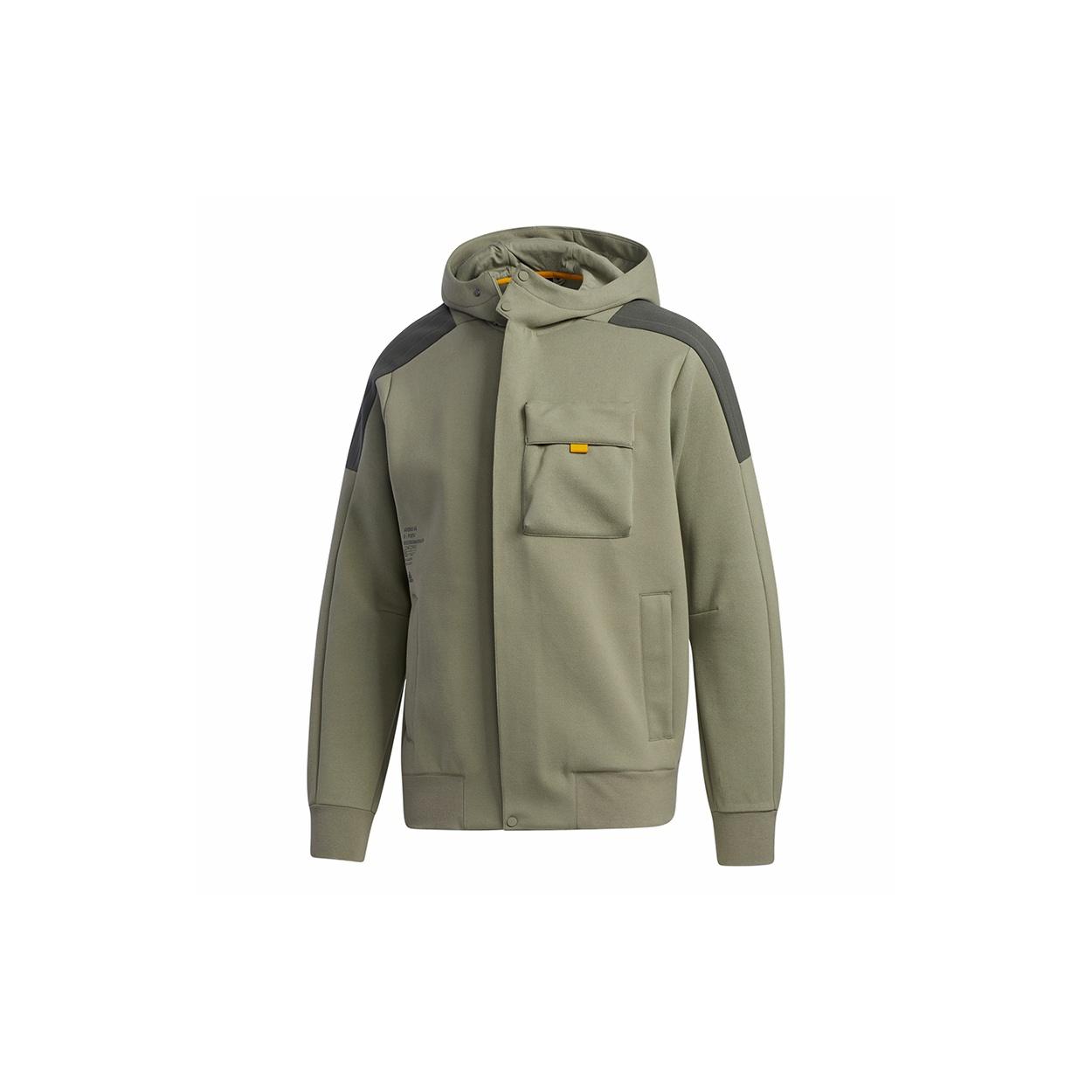 adidas Th Htt Peach hooded casual Jacket Green Men s GM4421 M
