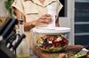 ZWILLING Fresh Save Vacuum Storage with Airtight Glass Vacuum Storage Container Japanese Fresh Save & Bowl, Medium, 18cm, Glass, Lid, Heat-Resistant