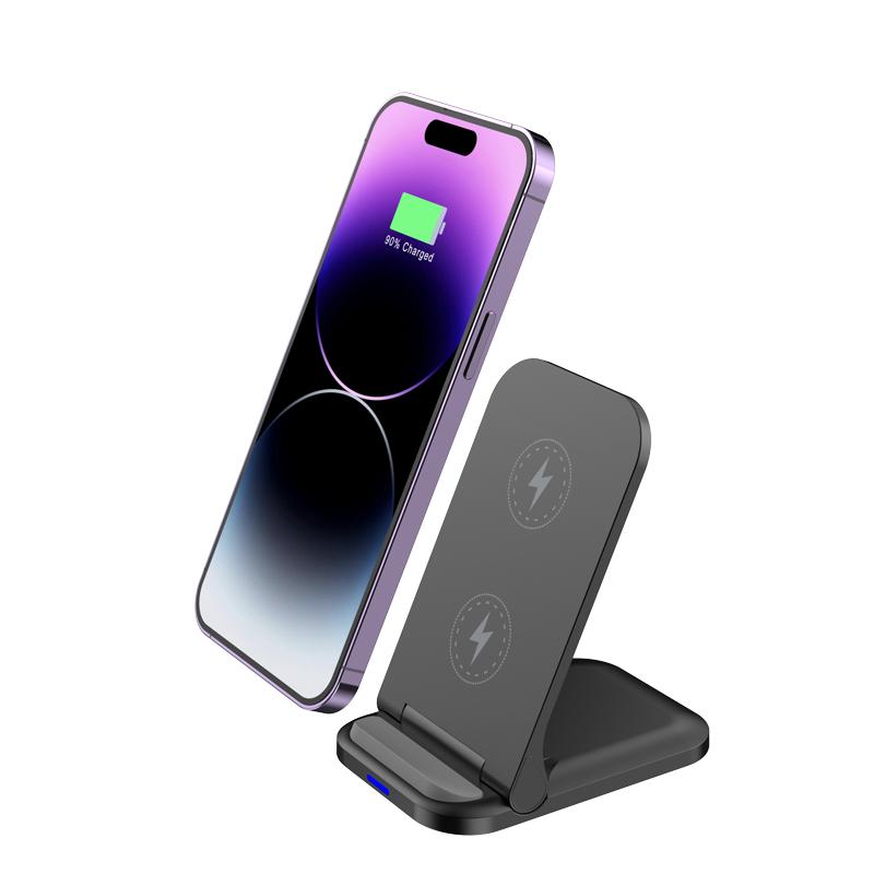 30W trådløs laderstativ sammenleggbar Qi hurtigladedokkstasjon telefonholder for iPhone 13 12 11 Pro Max XR Samsung S20 telefonlader