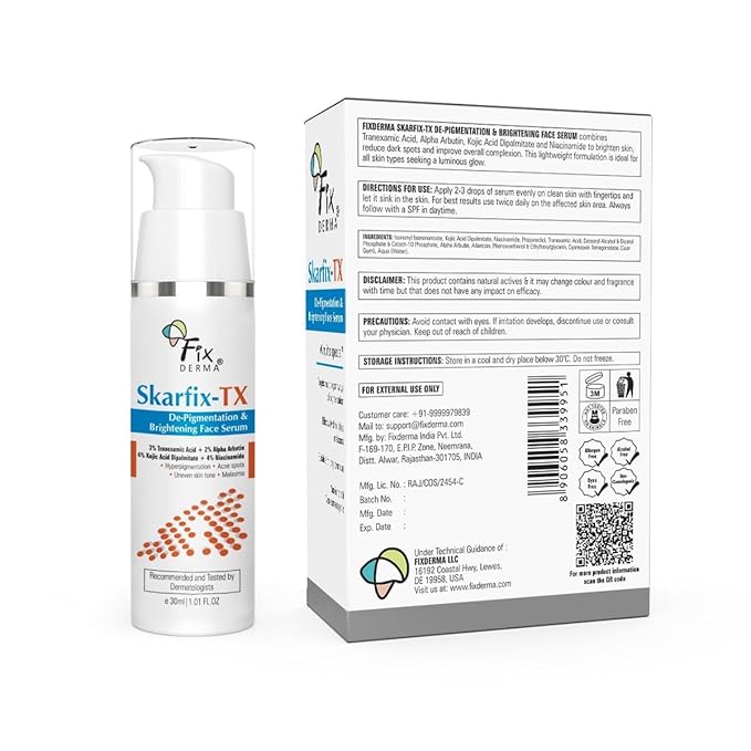 Fixderma Skarfix-TX Face Serum 30 Ml | For Hyper Pigmentation,Acne