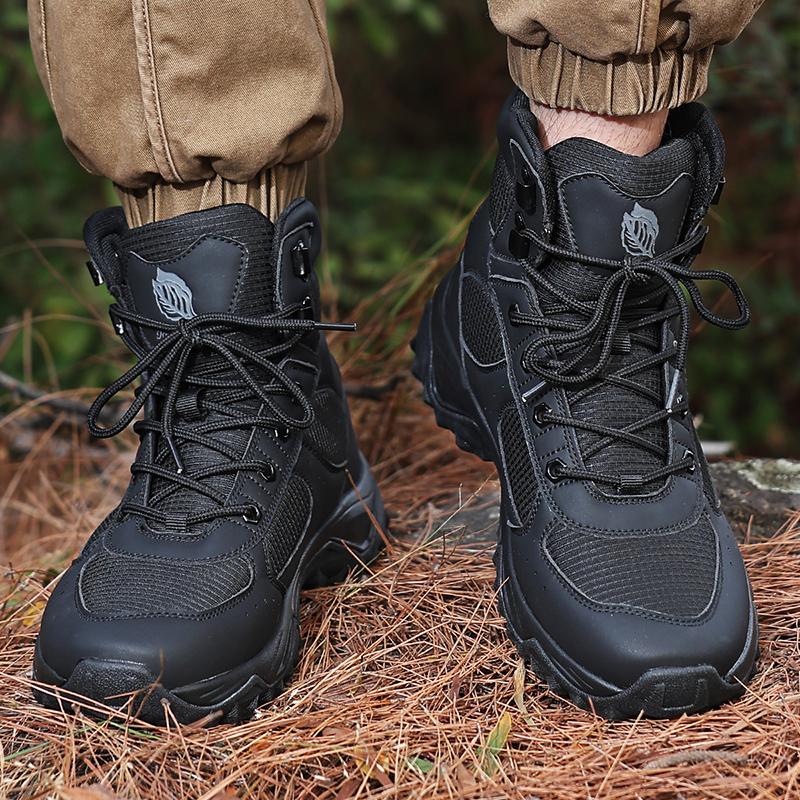Men High Top Boots Outdoor Hiking Boots Desert Boots Outdoor Work Safty Shoes Boots Ankle Shoes Men's Sneakers