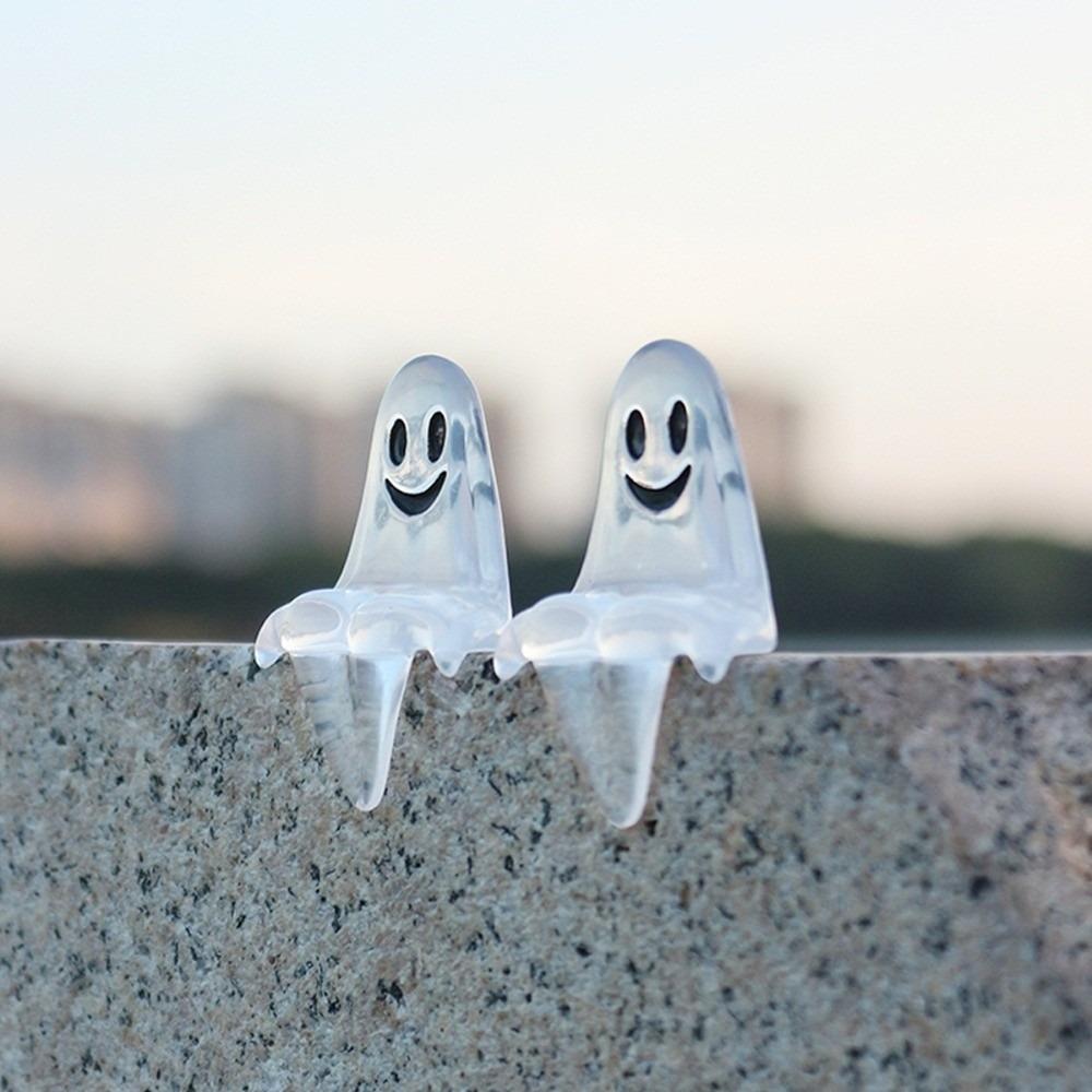 20pcs Mini Smiling Ghost Decoration Cute Halloween Ghost Statue Decorations  Halloween Party