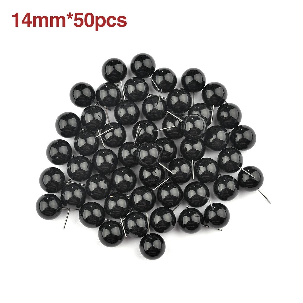 50/100pcs Plastic Eyes for Needle Felting Dolls Poke Teddy Bears 4-14mm Black Beans Eyes for DIY Doll Eyes