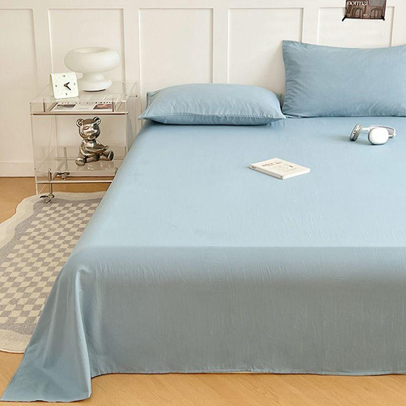 Solid Color Simple Bed Sheet Thickened For Single Double Dorm Home