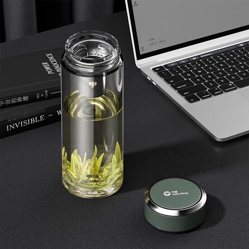 WANXIANG U278R High Borosilicate Glass Water Bottle