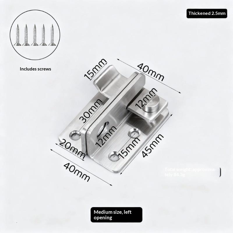 Flip Latch Gate Latches Slide Bolt Latch Safety Door Lock Catch For Barn Cabinet Pet Cage Garden Bathroom Garage Window Slid