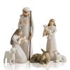 Shepherdess Model Toy Resin Christmas Scene Gift Set Angel Seasonal Giving Gift