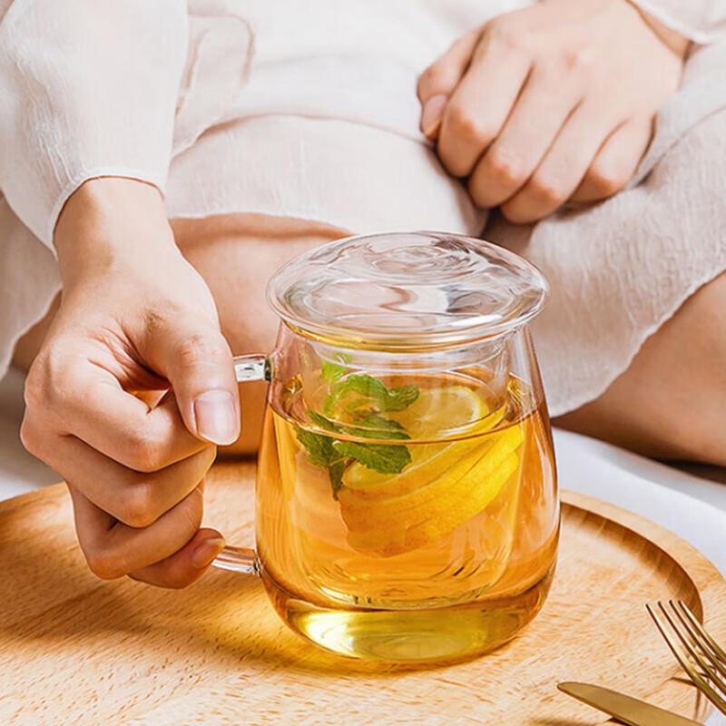 Mushroom Glass Tea Infuser Cup