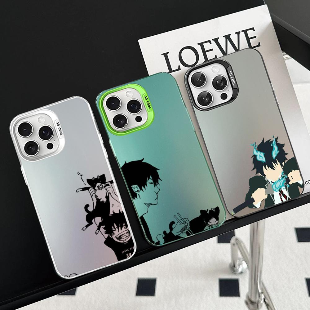 Anime Ao no Exorcist Okumura Rin Phone Case For iPhone 16 15 14 13 12 11 Pro Max X XR XSMAX 8 7 Plus Matte Shockproof Back Cover