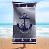 Tropical Palm Tree Beach Towel Summer Ocean Landscape Print Large Bath Towel Quick Dry Sand Free Swimming Pool Vacation Blanket