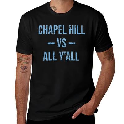 Chapel Hill Vs All Y'all Vintage Opotřebovaný Jižan Tričko grafická trička pro muže tričko muž designérské tričko