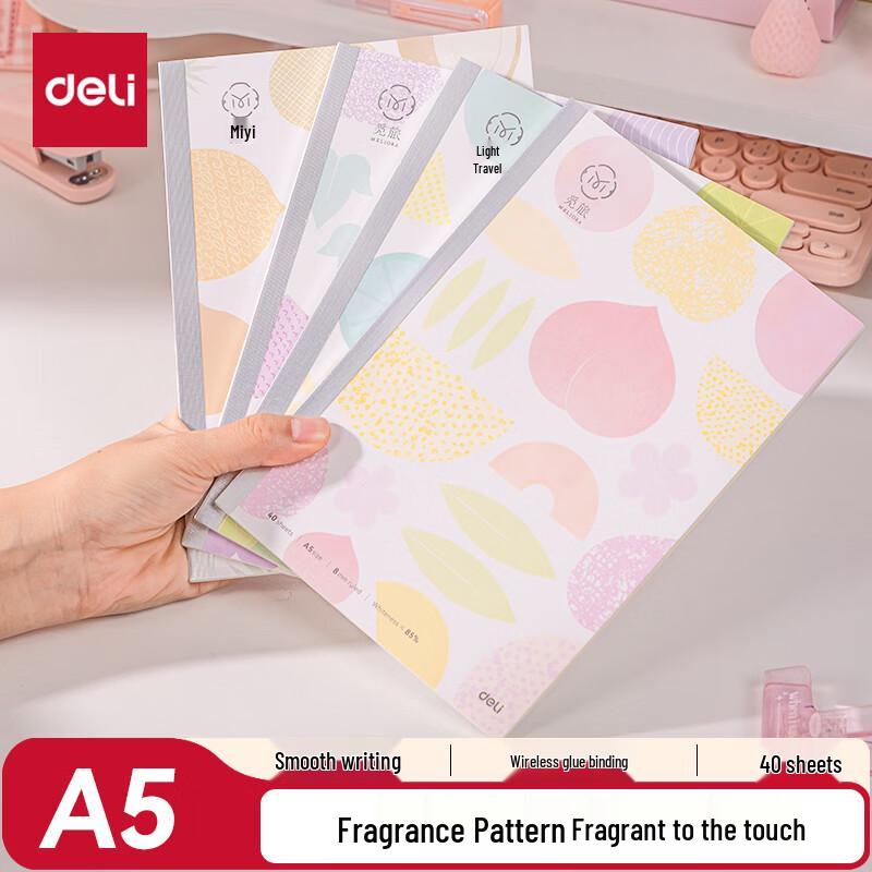 Deli Wireless Bound Softcover Student Notebook