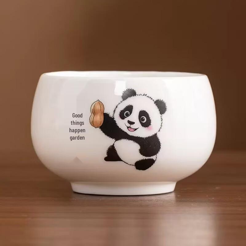 Panda Ceramic Tea Cup Set