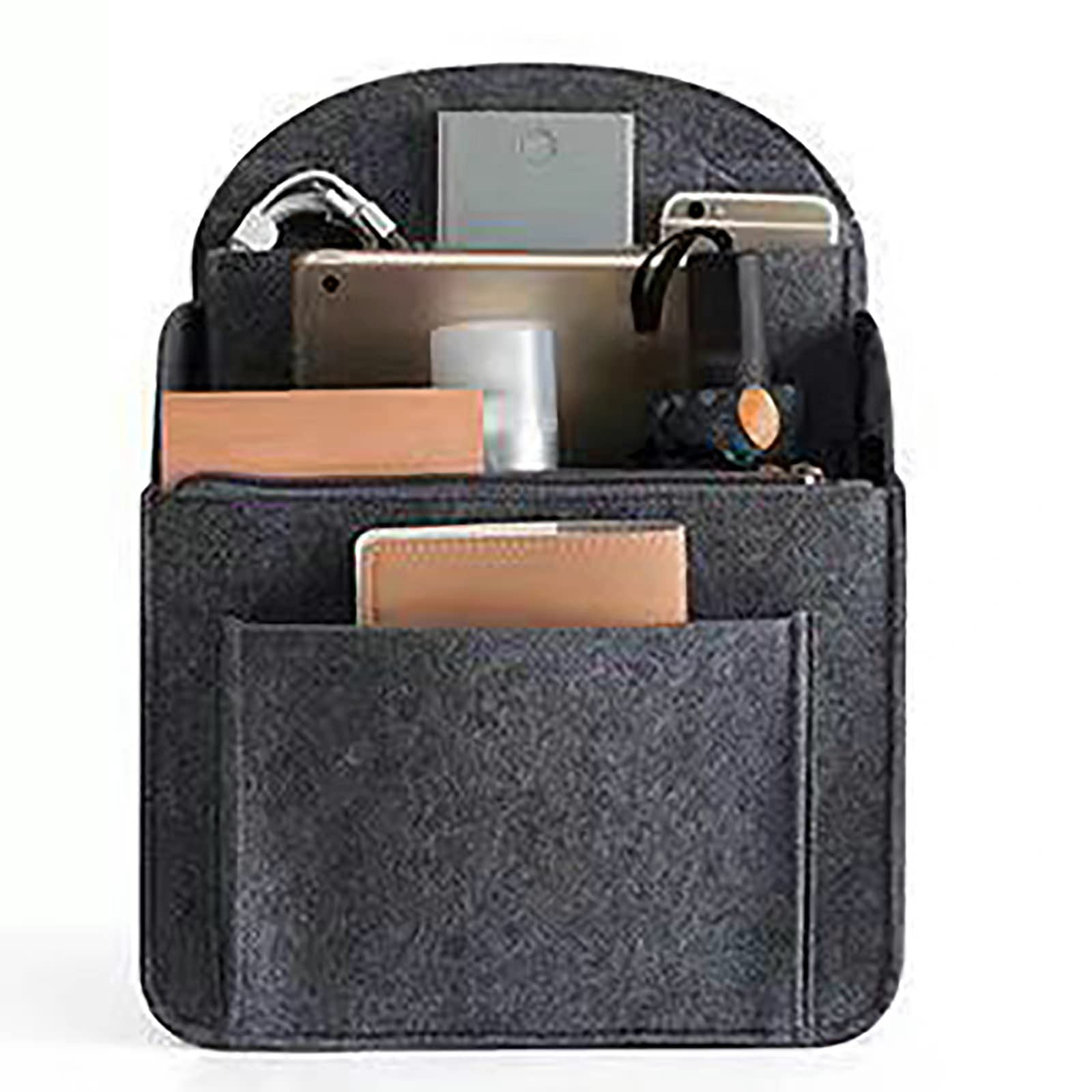 

Makeup Backpack Organizer Felt Insert Bag Cosmetic Bags Fit Various Women Backpack Bags for Interior Travel Bag Portable Bag