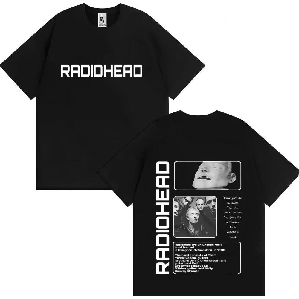 

Radiohead Album Graphic T-shirt for Men and Women Fashionable Hip-hop T-shirt SummerPrinted T-shirt S