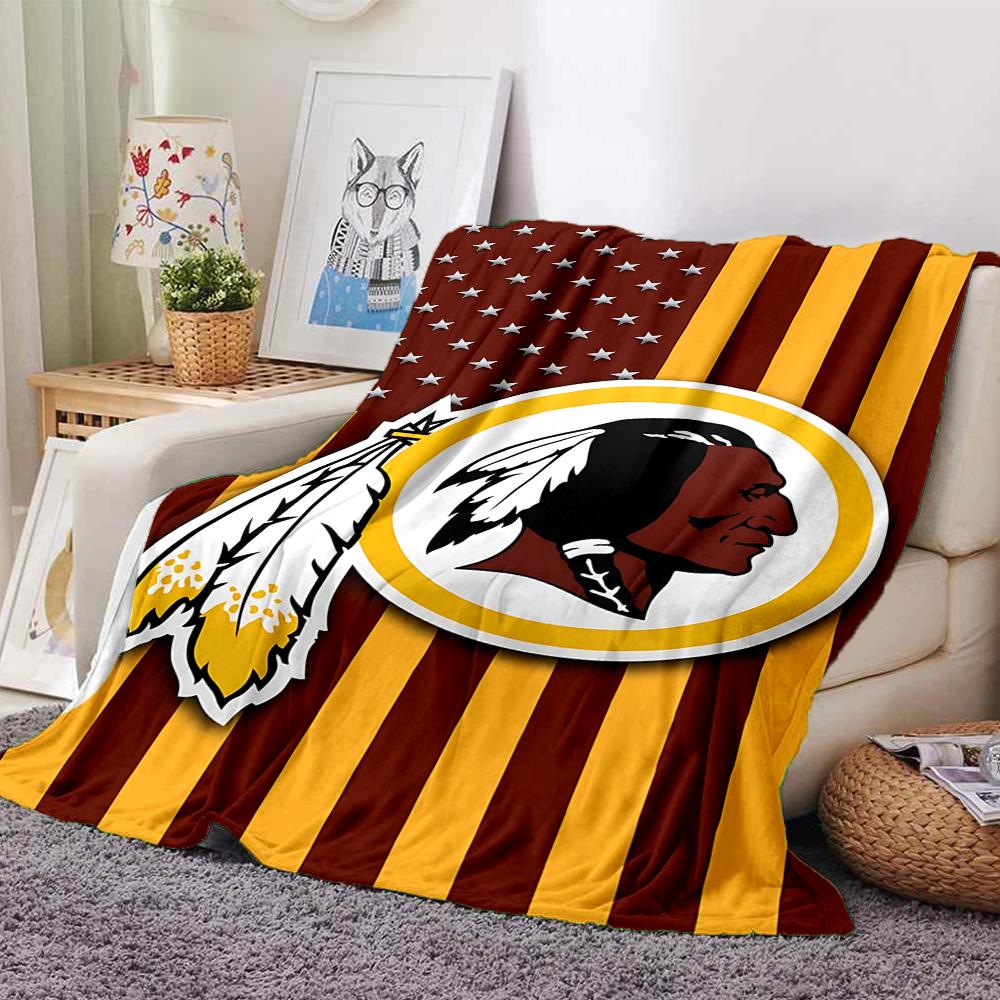 Washington Redskins Logo Blanket Soft Throw Blanket For Home Bedroom Bed Sofa Travel Office Solid Christmas Blanket