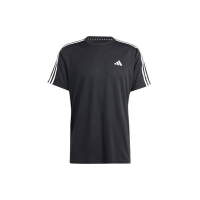 Three-Stripe Colorblock Short Sleeve T-Shirt Men Tops Black IB8150