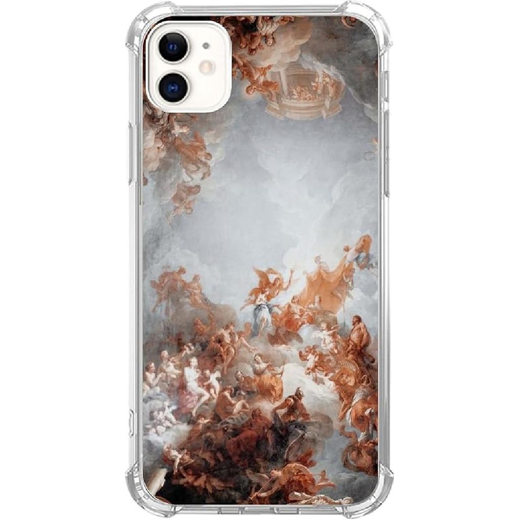 Scottish Highland Cattle Phone Case - Compatible with iPhone 12/12 Pro, Hippie Wild Cow Animal Cover for Teens, Men, Women - Trendy Cool TPU Bumper