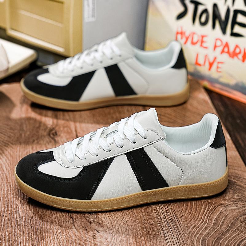 

Большие пары, модные немецкие кроссовки, новые кожаные мягкие подошвы, удобная и универсальная повседневная обувь для скейтбординга. 36