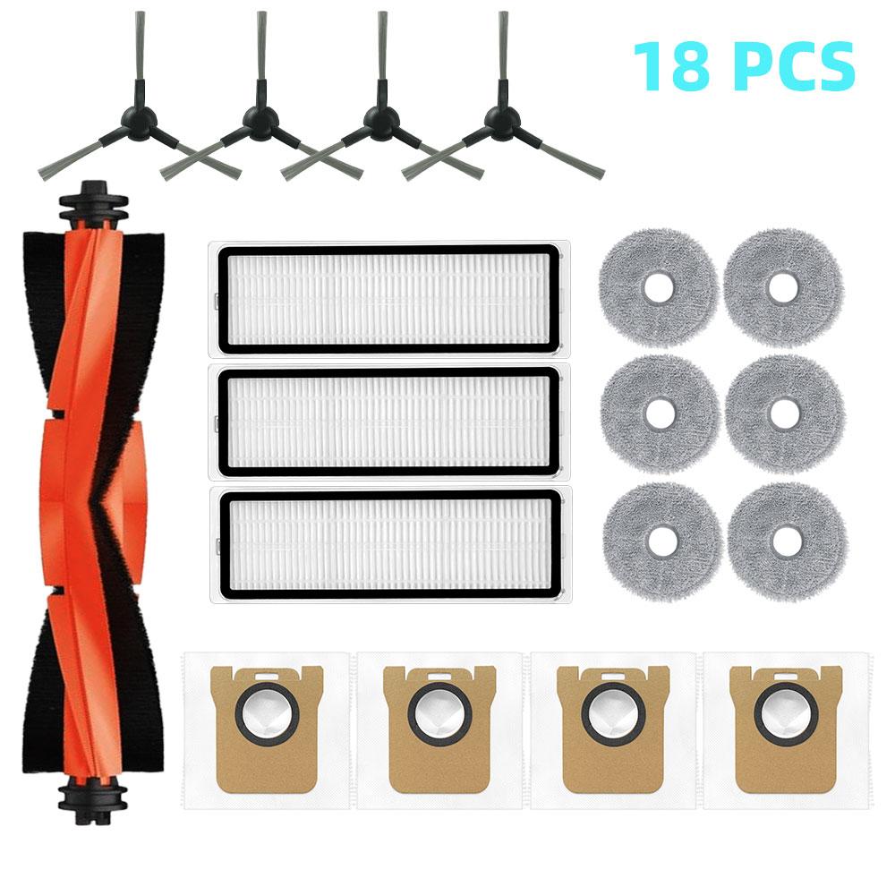Replacement Accessory For Xiaomi Robot Vacuum X20+ / X20 Plus Spare Parts Roller Main Side Brush HEPA Filter Mop Cloth Dust Bag