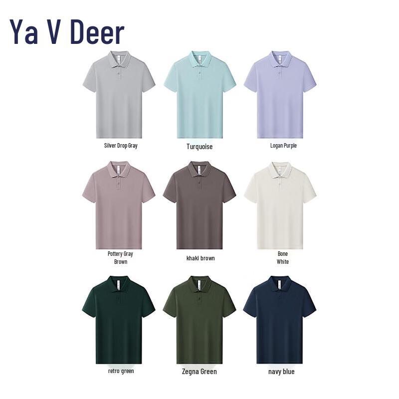 Yalu 2025 Summer Business Casual Unisex Polo Shirt