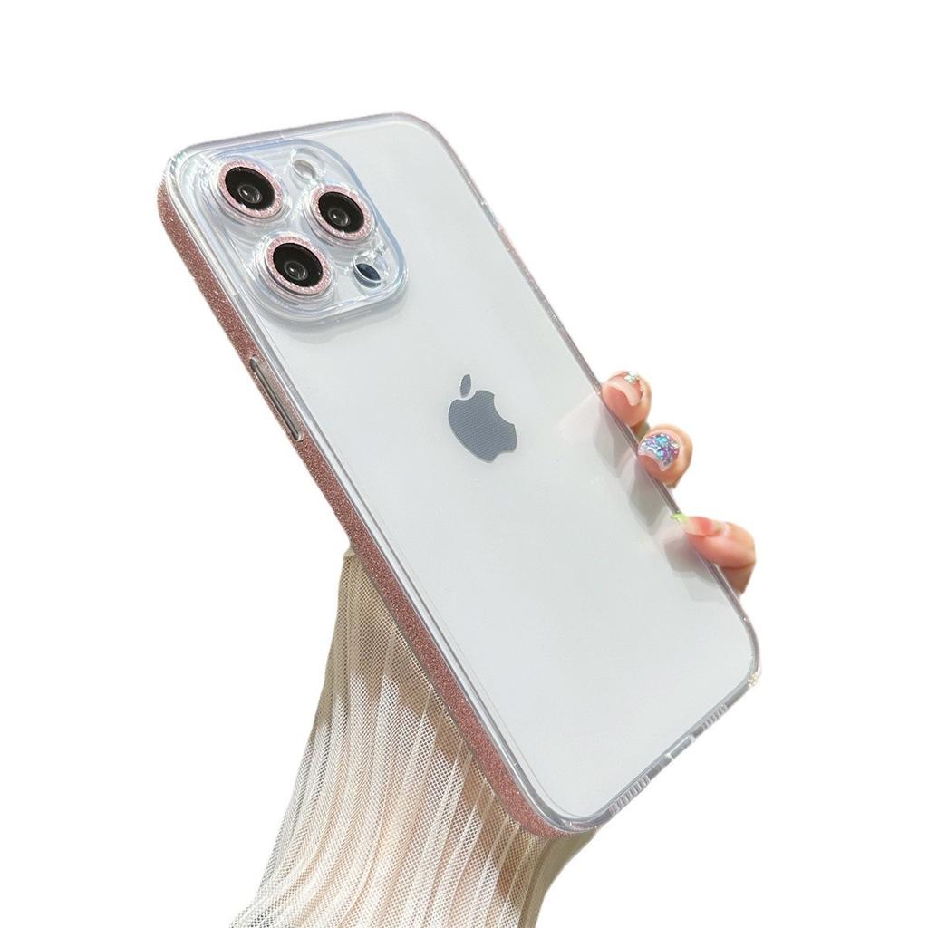 Husa transparentă cu sclipici este potrivită pentru Apple 16promax, iar husa simplă pentru iPhone14Plus este rezistentă la șocuri.