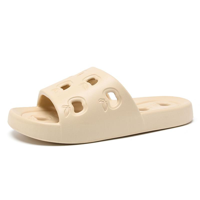Bath Slippers Non-slip Water Leakage Household Hole Hollow Bathroom Soft Bottom Eva Women Couple Men Cool Slippers