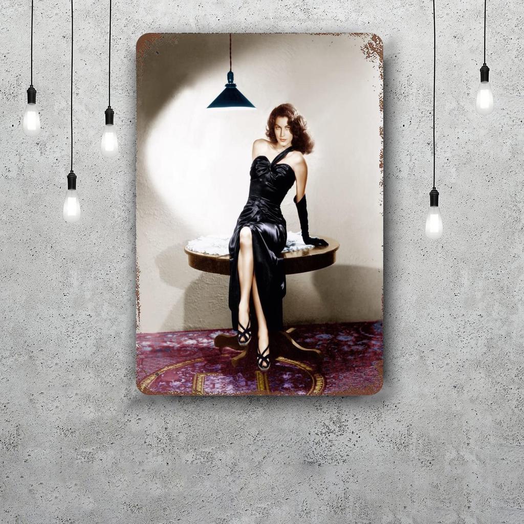 ava gardner actor Decor Poster Vintage Tin Sign Metal Sign Decorative Plaque for Pub Bar Man Cave Club Wall Decoration