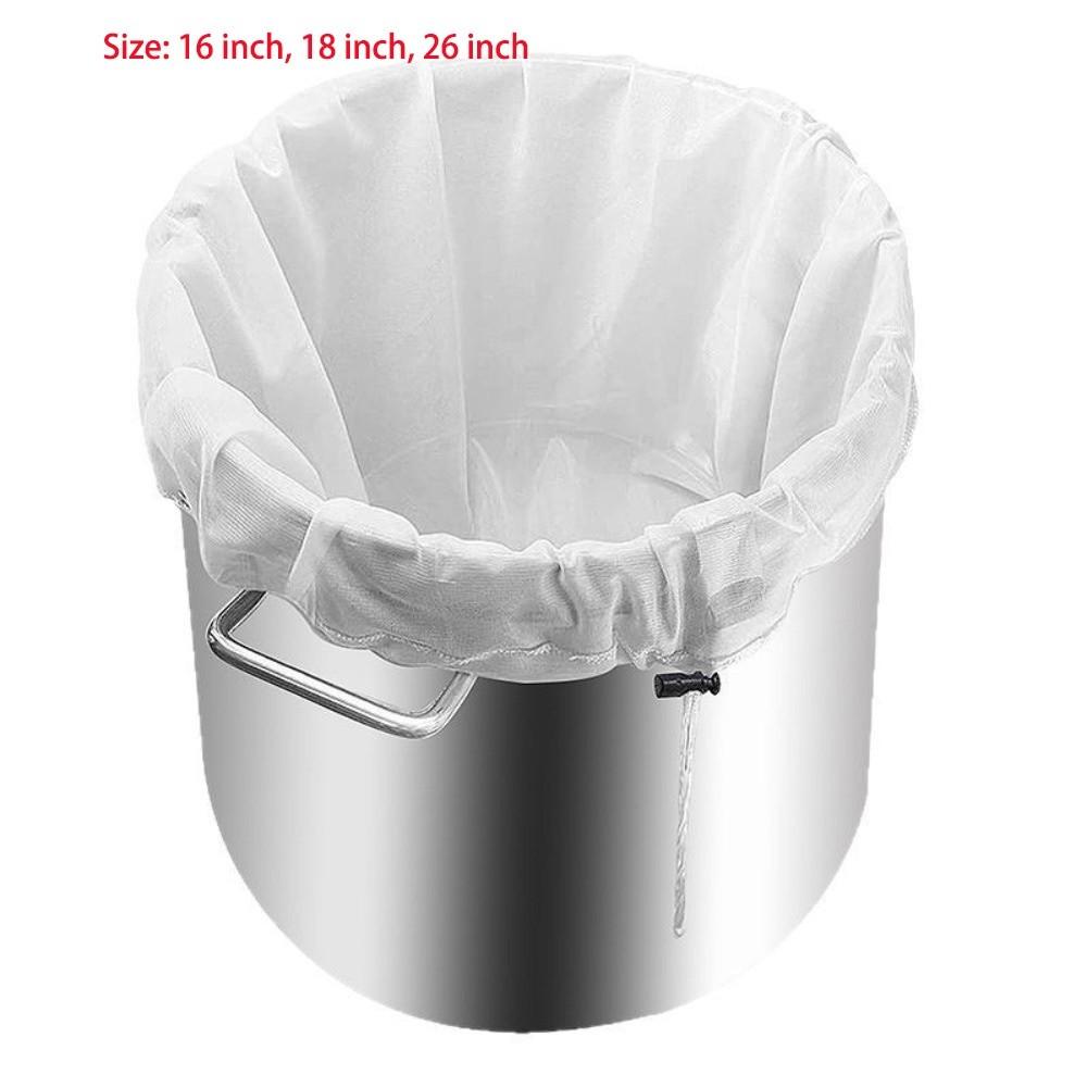 Nylon Food Strainer Reusable Filter Bag Straining Bag  For Nut Milk Wine Cider Apple Grape Juice