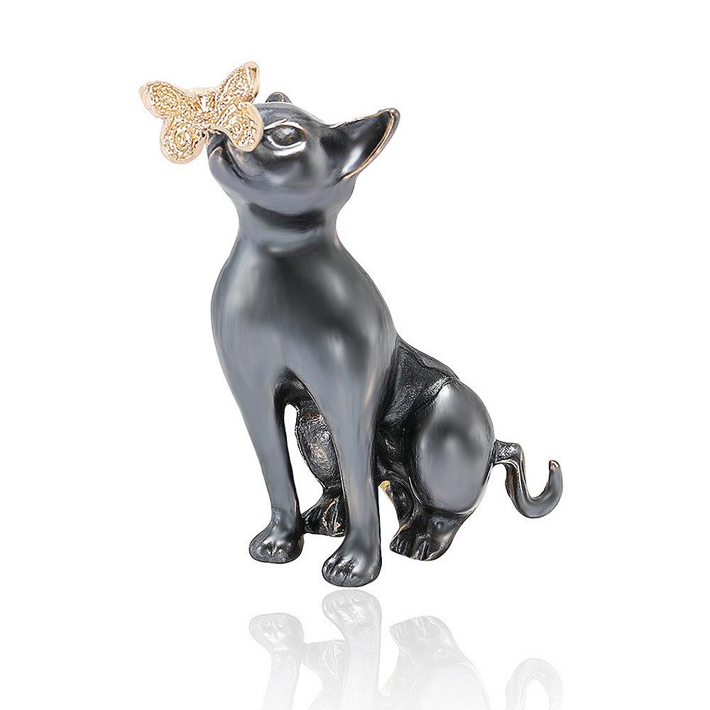 

Милая мультяшная эмалевая брошь в корейском стиле с бабочкой и персидским котом