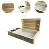 Multifunctional Rabbit Hay Feeder with Litter Box 3 in 1 Bunny Feeding Manger Wooden Wet and Dry Separation